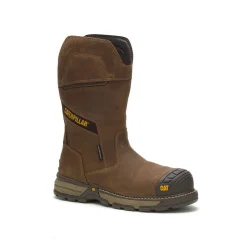 CATERPILLAR Men' s Excavator Superlite Pull-On Waterproof Carbon Composite Toe Work Boot