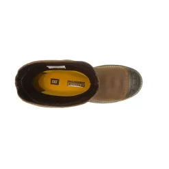 CATERPILLAR Men' s Excavator Superlite Pull-On Waterproof Carbon Composite Toe Work Boot