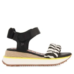 GIOSEPPO WEDGE SANDALS WITH ANIMAL PRINT FOR WOMEN ERACLEA